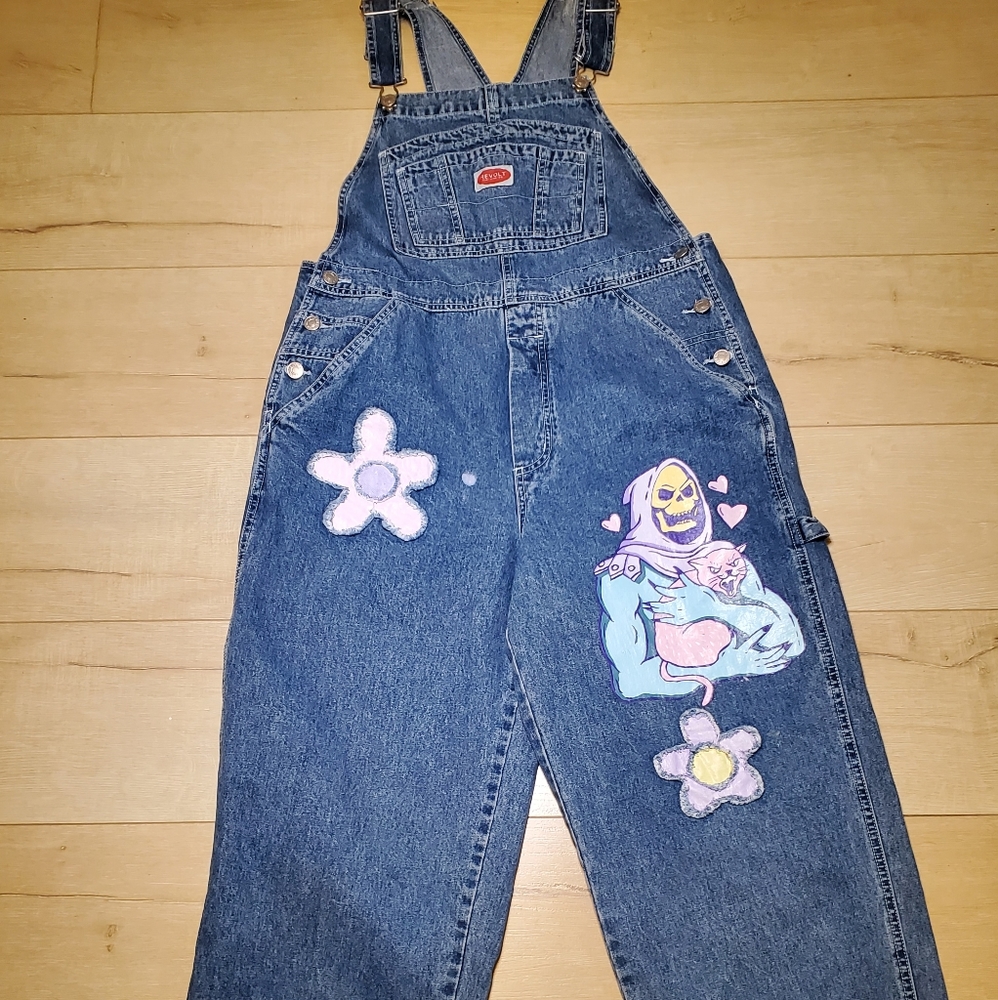 Vintage  Custom made skeletory  women's overall